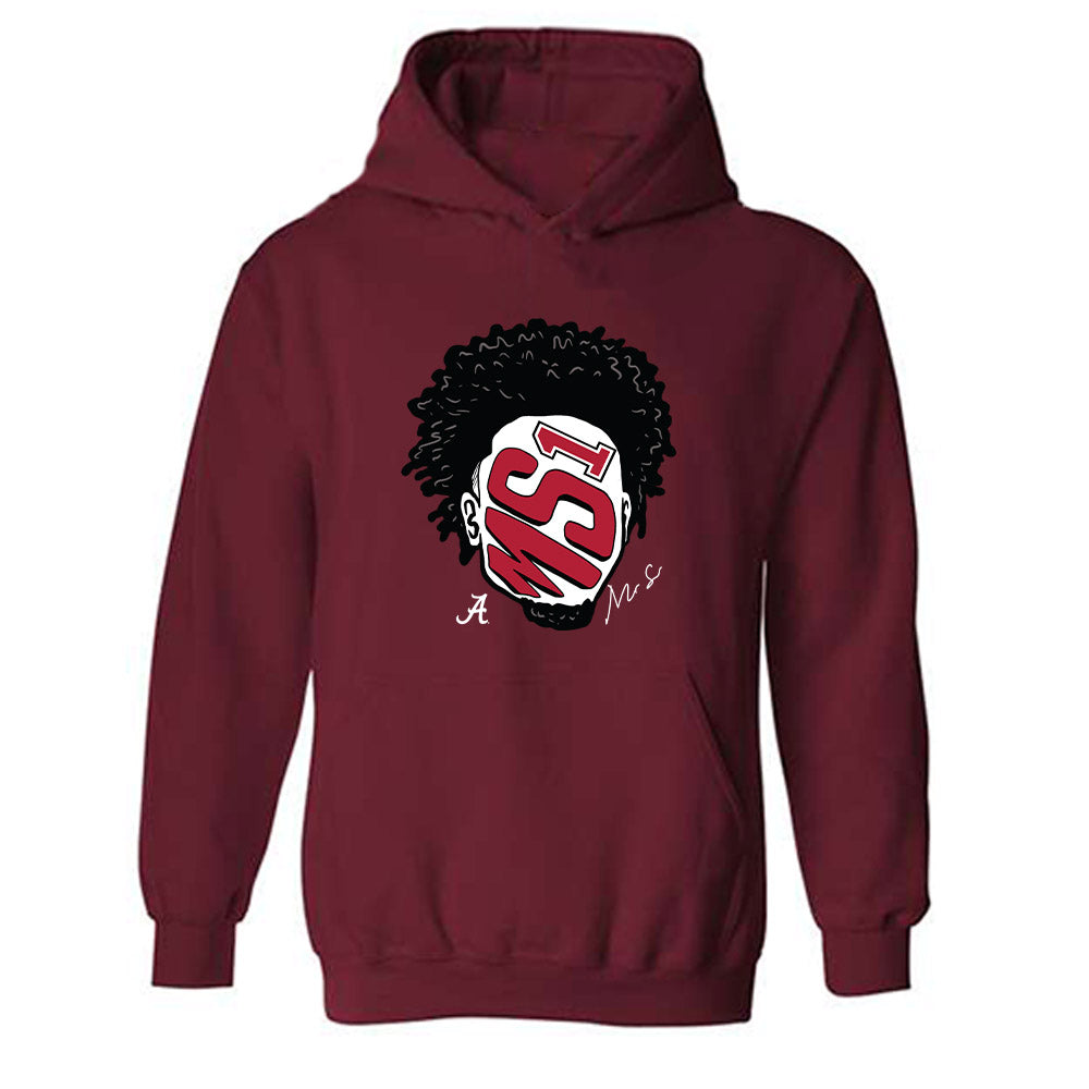 Alabama - NCAA Men's Basketball : Mark Sears - Individual Caricature Hooded Sweatshirt-0