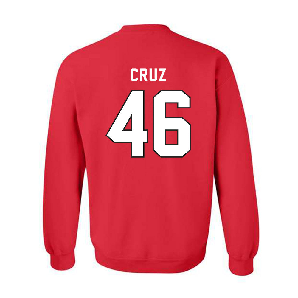 Northeastern - NCAA Baseball : Angel Cruz - Classic Shersey Crewneck Sweatshirt-1