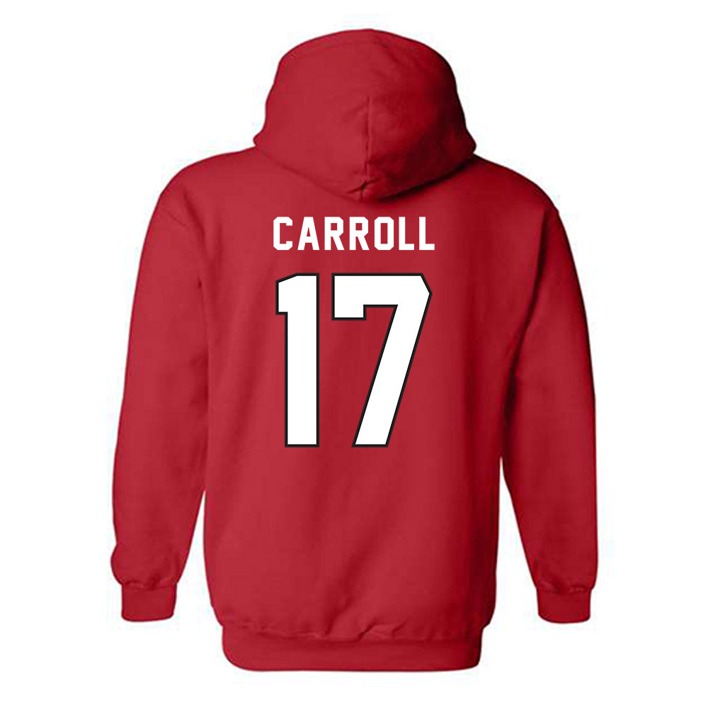 Northeastern - NCAA Men's Soccer : Asiah Carroll - Classic Shersey Hooded Sweatshirt-1