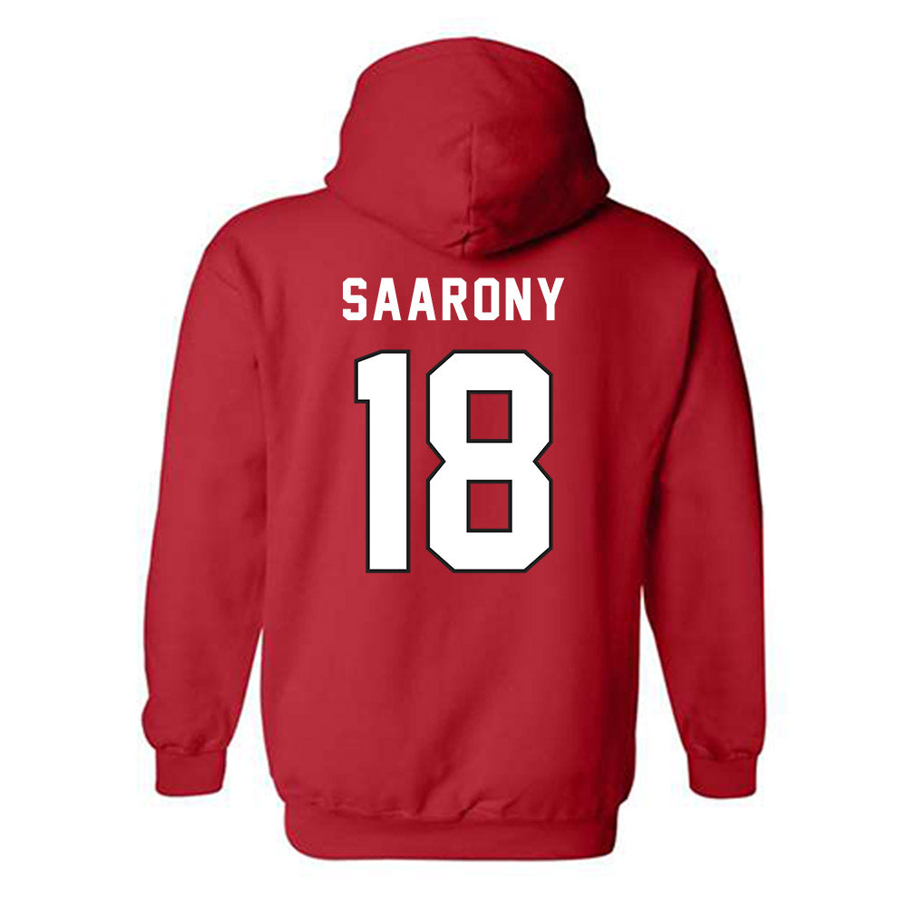 Northeastern - NCAA Men's Soccer : Shai Saarony - Classic Shersey Hooded Sweatshirt-1