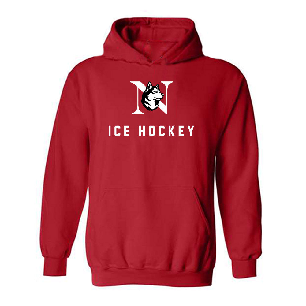 Northeastern - NCAA Men's Ice Hockey : Griffin Erdman - Classic Shersey Hooded Sweatshirt-0