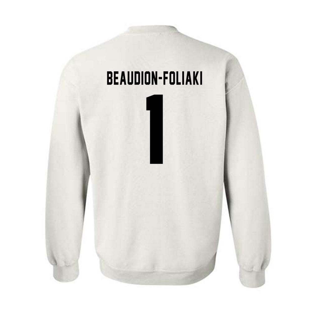 Northeastern - NCAA Women's Basketball : Kailee Beaudion-Foliaki - Classic Shersey Crewneck Sweatshirt-1