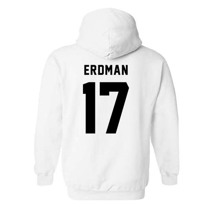 Northeastern - NCAA Men's Ice Hockey : Griffin Erdman - Classic Shersey Hooded Sweatshirt-1