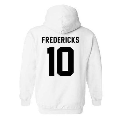 Northeastern - NCAA Men's Ice Hockey : Ethan Fredericks - Classic Shersey Hooded Sweatshirt-1