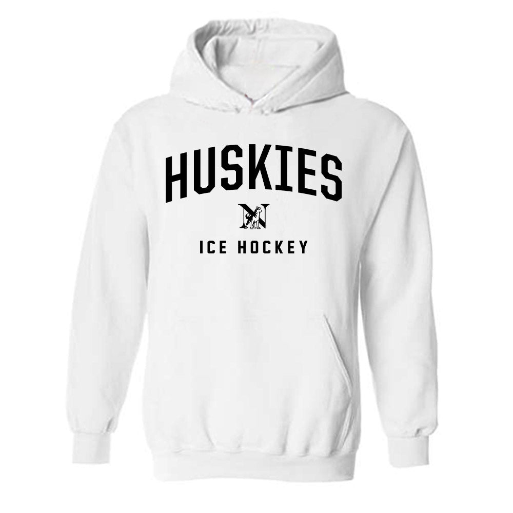 Northeastern - NCAA Men's Ice Hockey : Griffin Erdman - Classic Shersey Hooded Sweatshirt-0