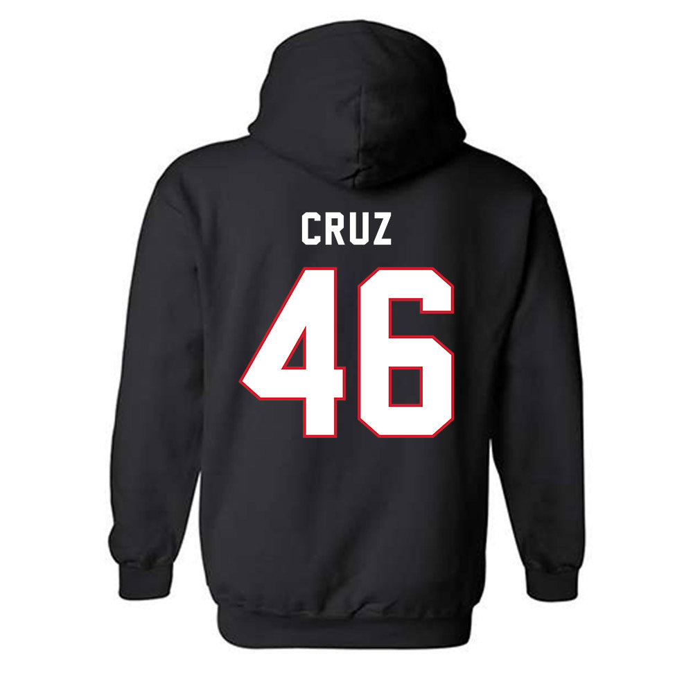 Northeastern - NCAA Baseball : Angel Cruz - Classic Shersey Hooded Sweatshirt-1