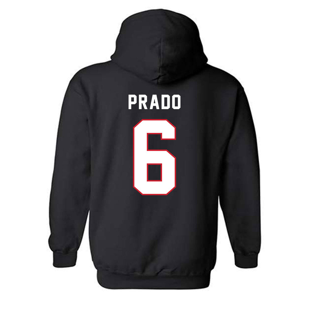 Northeastern - NCAA Men's Soccer : Jaden Prado - Classic Shersey Hooded Sweatshirt-1