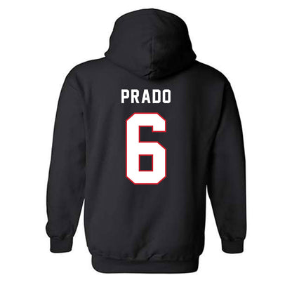 Northeastern - NCAA Men's Soccer : Jaden Prado - Classic Shersey Hooded Sweatshirt-1