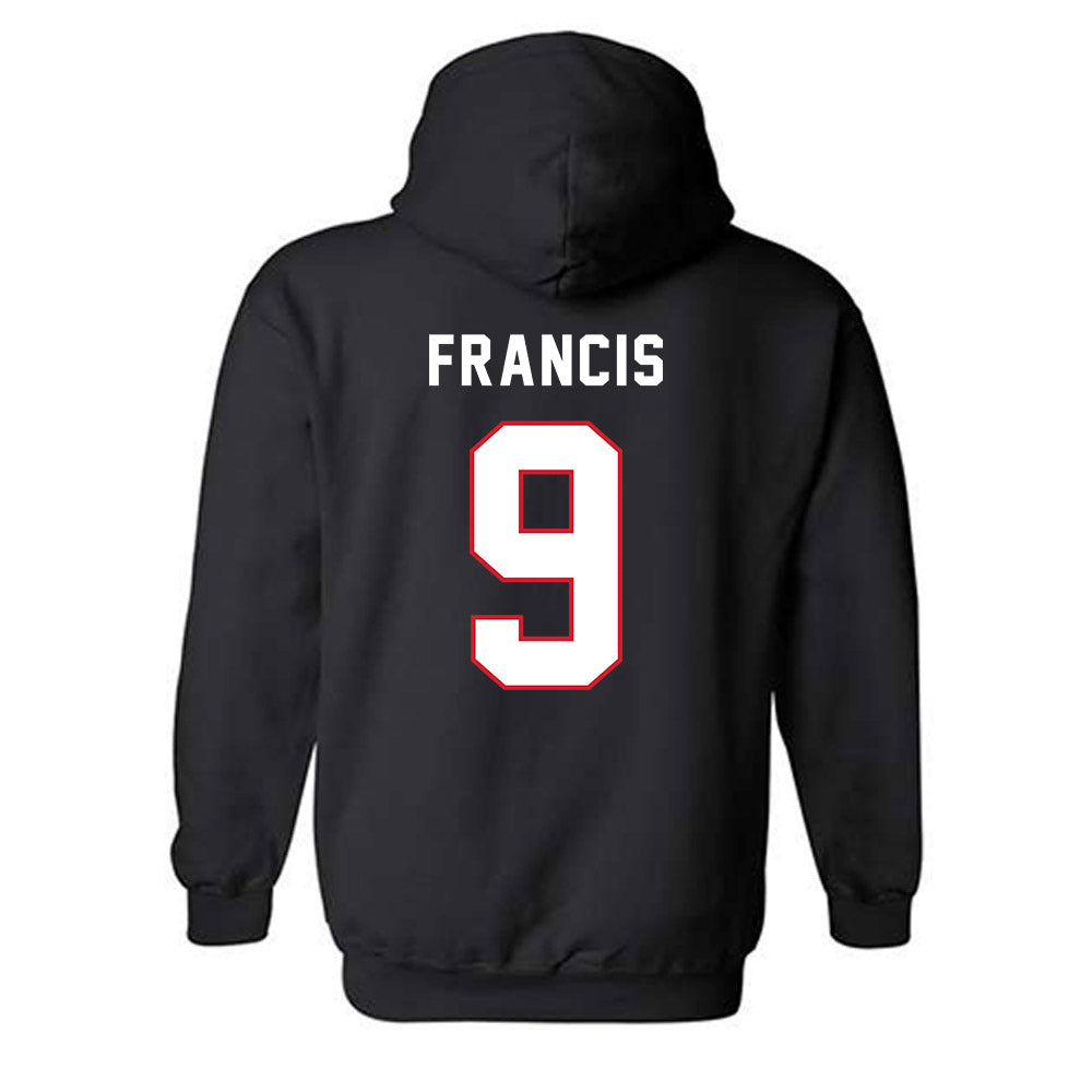 Northeastern - NCAA Men's Basketball : Tyler Francis - Classic Shersey Hooded Sweatshirt-1
