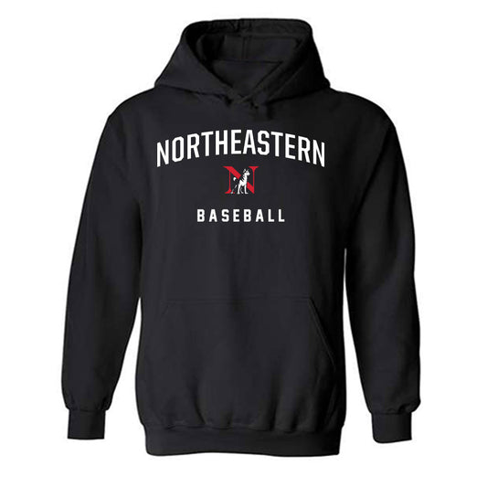 Northeastern - NCAA Baseball : Luc Rising - Classic Shersey Hooded Sweatshirt-0