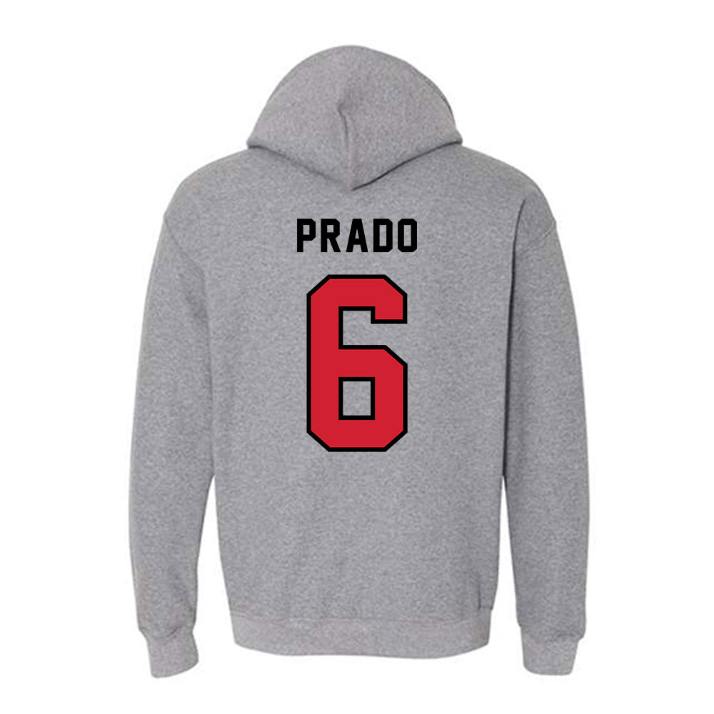 Northeastern - NCAA Men's Soccer : Jaden Prado - Classic Shersey Hooded Sweatshirt-1