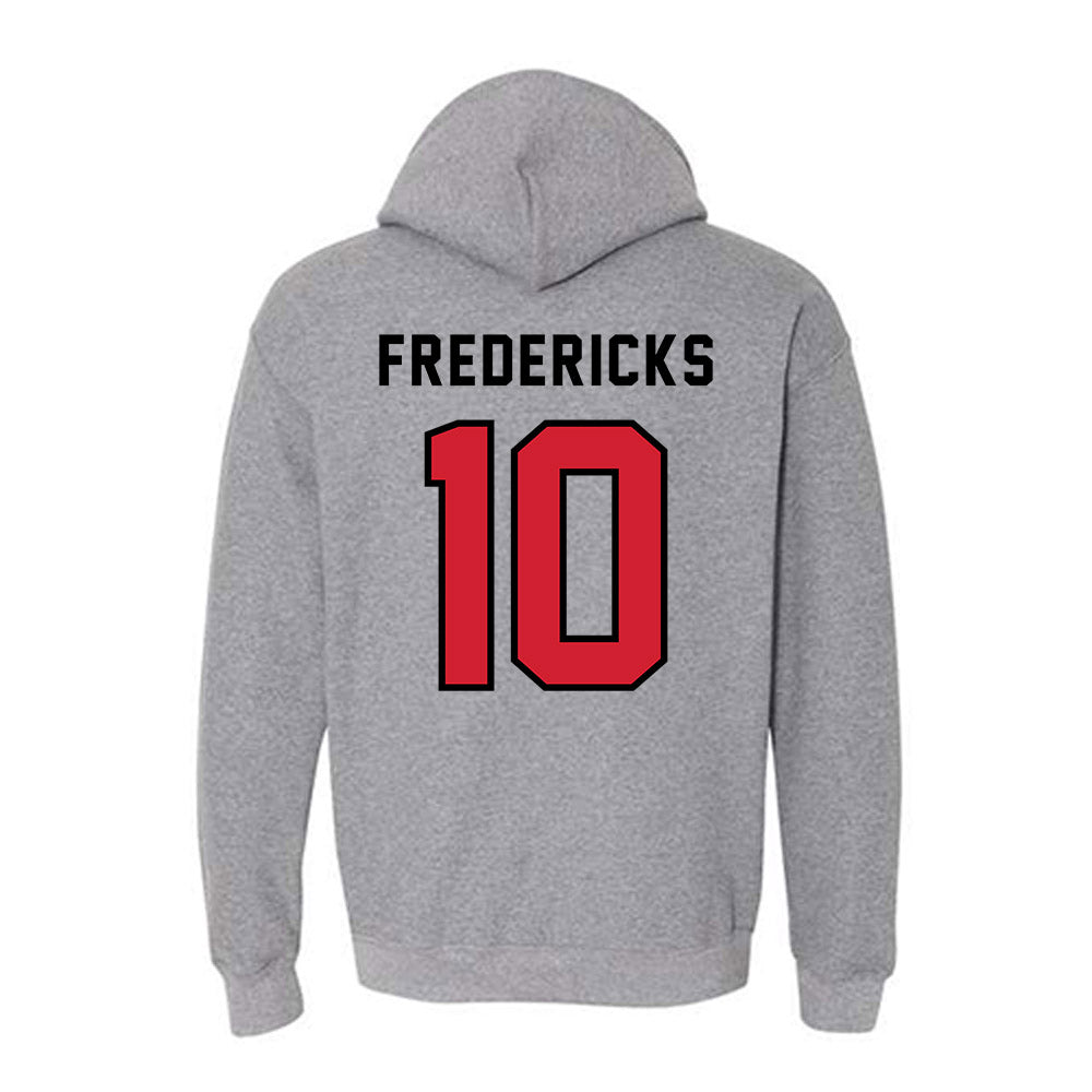 Northeastern - NCAA Men's Ice Hockey : Ethan Fredericks - Classic Shersey Hooded Sweatshirt-1