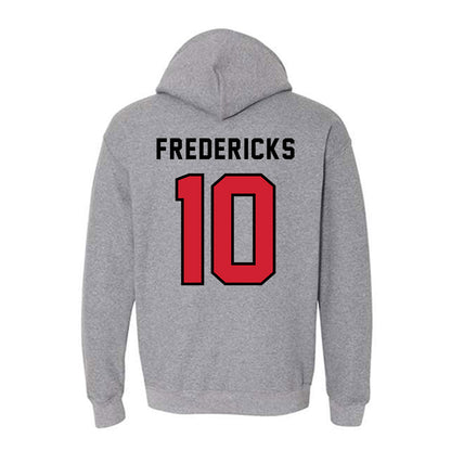 Northeastern - NCAA Men's Ice Hockey : Ethan Fredericks - Classic Shersey Hooded Sweatshirt-1