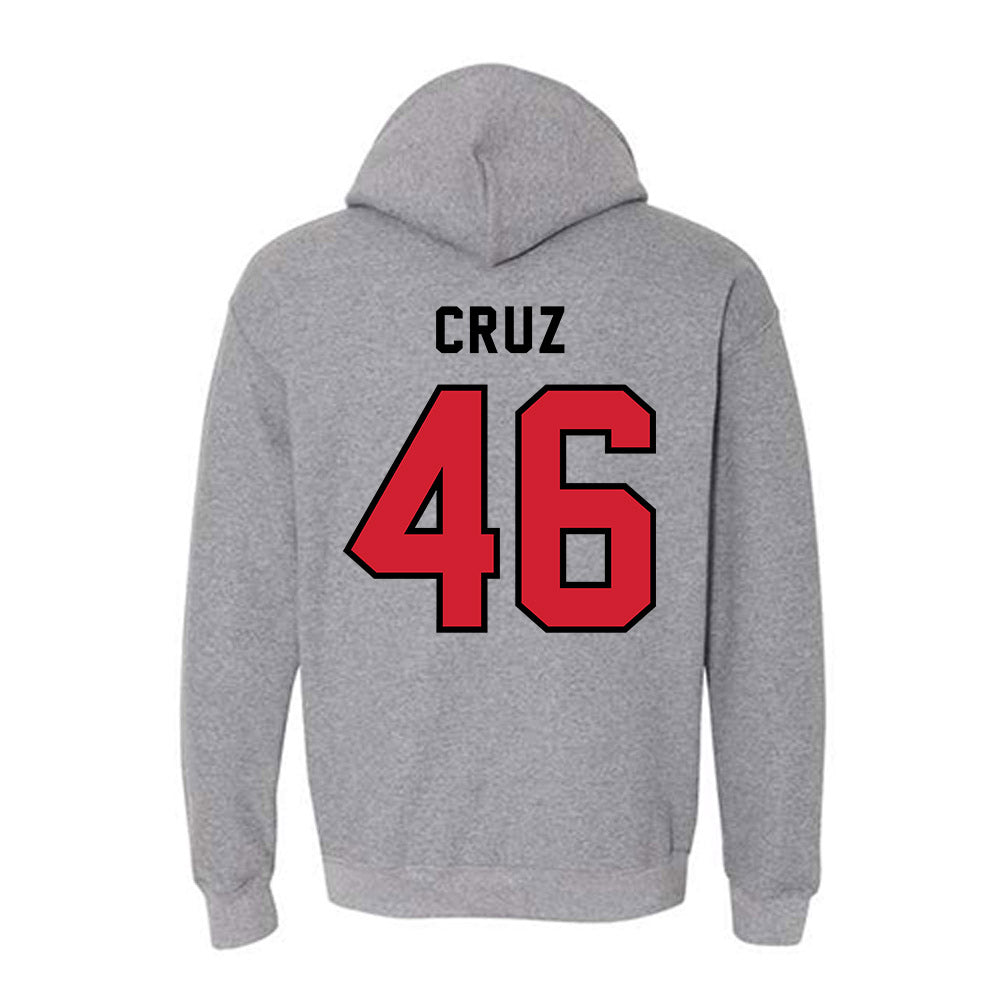 Northeastern - NCAA Baseball : Angel Cruz - Classic Shersey Hooded Sweatshirt-1