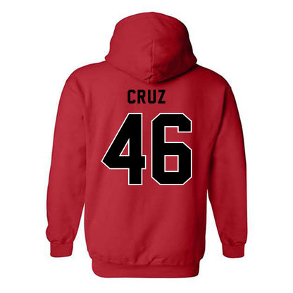 Northeastern - NCAA Baseball : Angel Cruz - Classic Shersey Hooded Sweatshirt-1