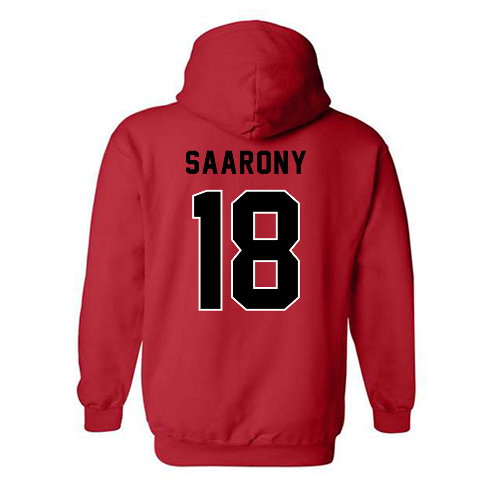 Northeastern - NCAA Men's Soccer : Shai Saarony - Classic Shersey Hooded Sweatshirt-1