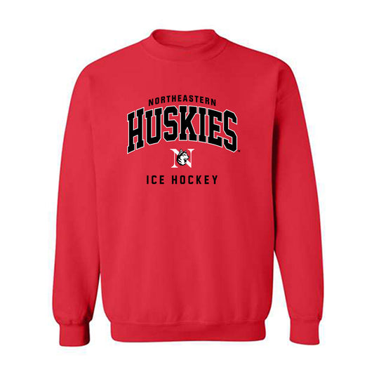 Northeastern - NCAA Men's Ice Hockey : Ethan Fredericks - Classic Shersey Crewneck Sweatshirt-0