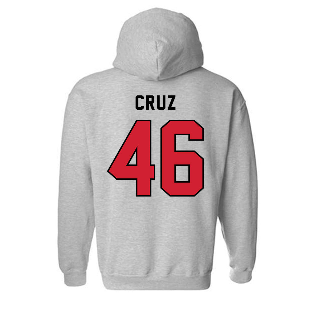 Northeastern - NCAA Baseball : Angel Cruz - Classic Shersey Hooded Sweatshirt-1