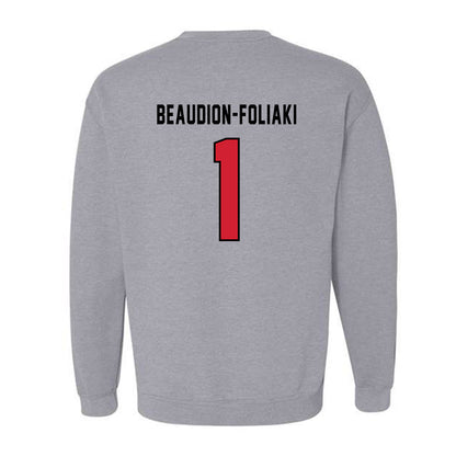 Northeastern - NCAA Women's Basketball : Kailee Beaudion-Foliaki - Classic Shersey Crewneck Sweatshirt-1