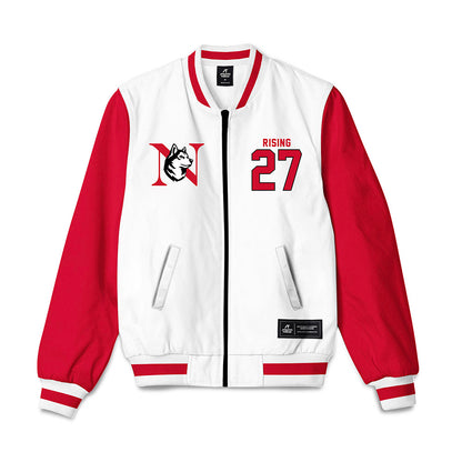 Northeastern - NCAA Baseball : Luc Rising - Bomber Jacket-0