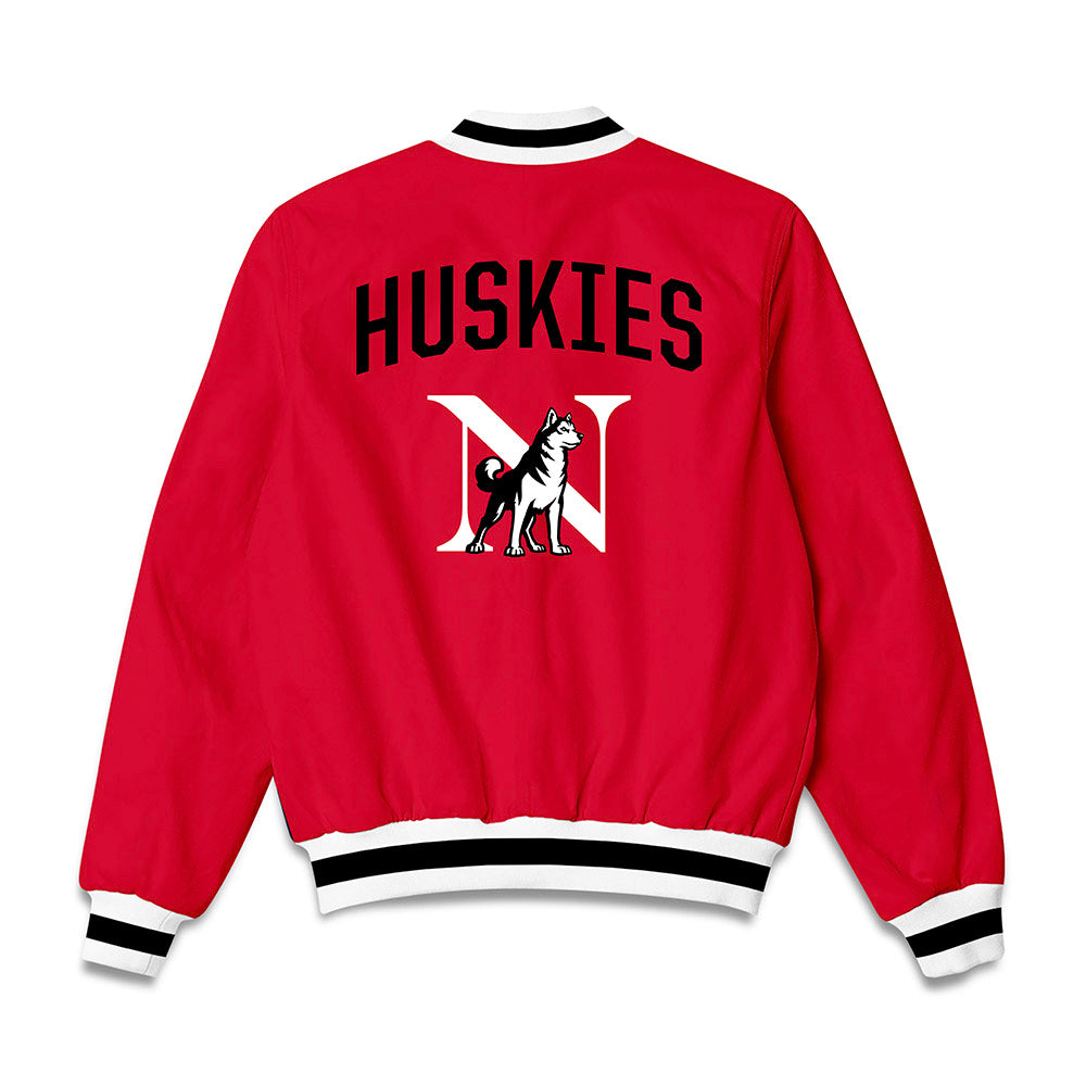 Northeastern - NCAA Men's Ice Hockey : Griffin Erdman - Bomber Jacket-1