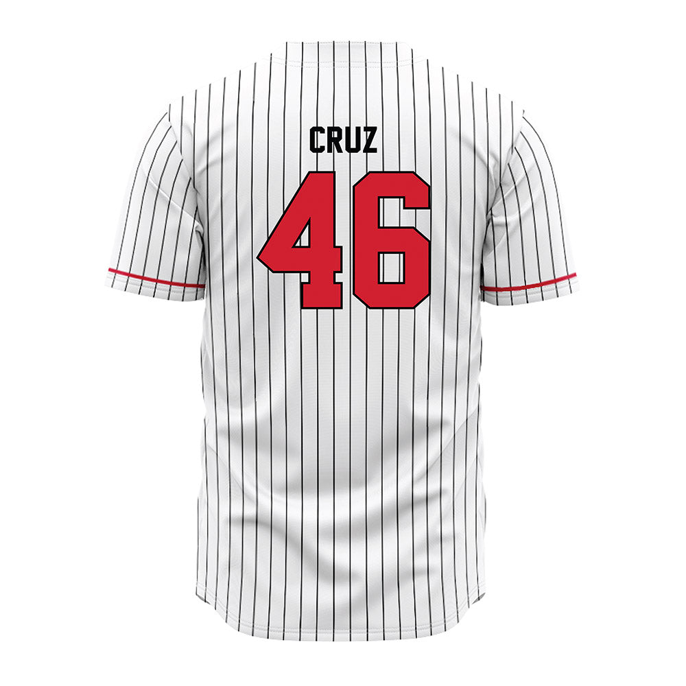 Northeastern - NCAA Baseball : Angel Cruz - White Jersey-1