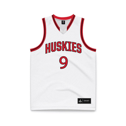 Northeastern - NCAA Men's Basketball : Tyler Francis - White Basketball Jersey-0