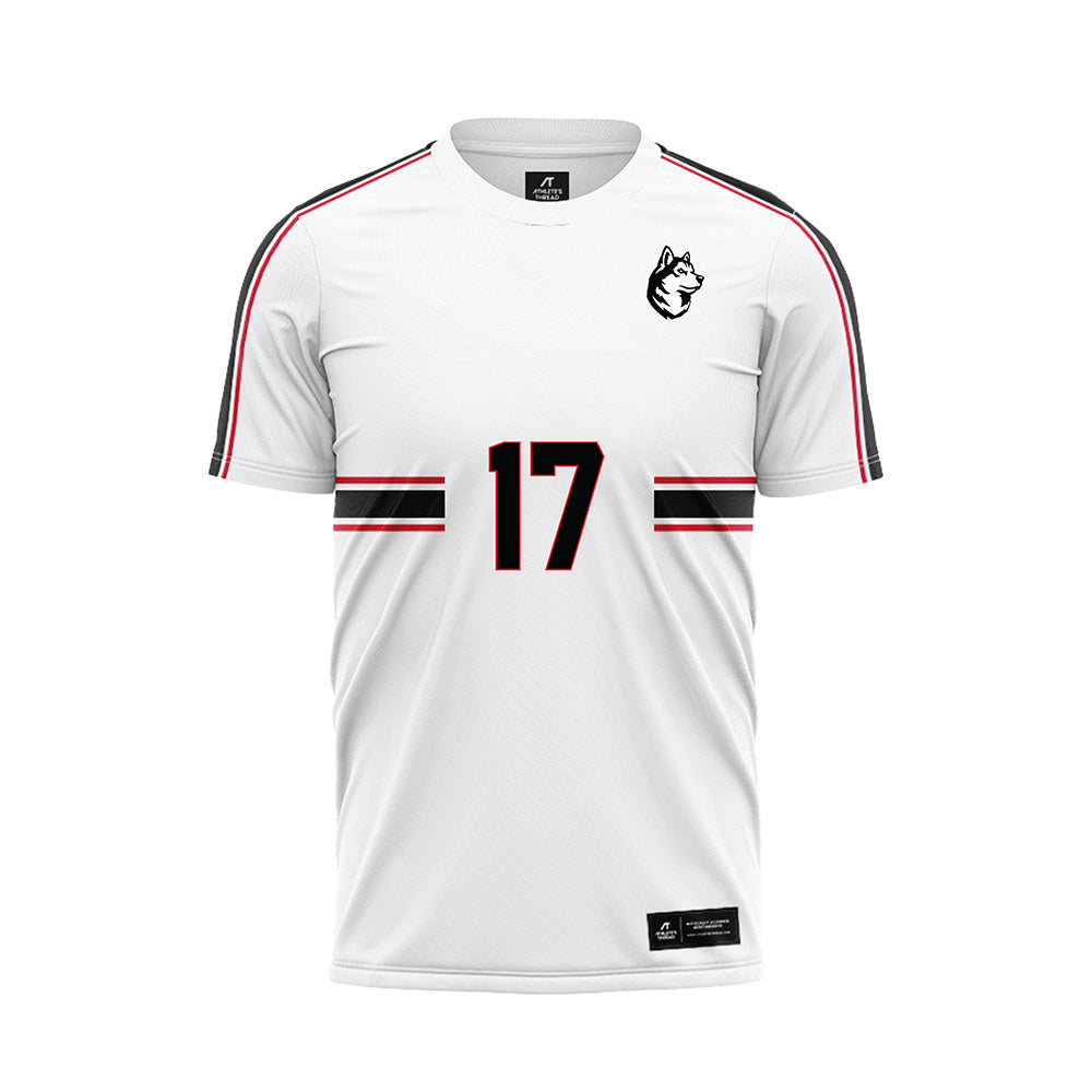 Northeastern - NCAA Men's Soccer : Asiah Carroll - White Soccer Jersey-0