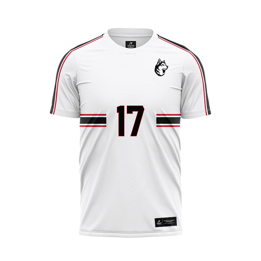 Northeastern - NCAA Men's Soccer : Asiah Carroll - White Soccer Jersey-0