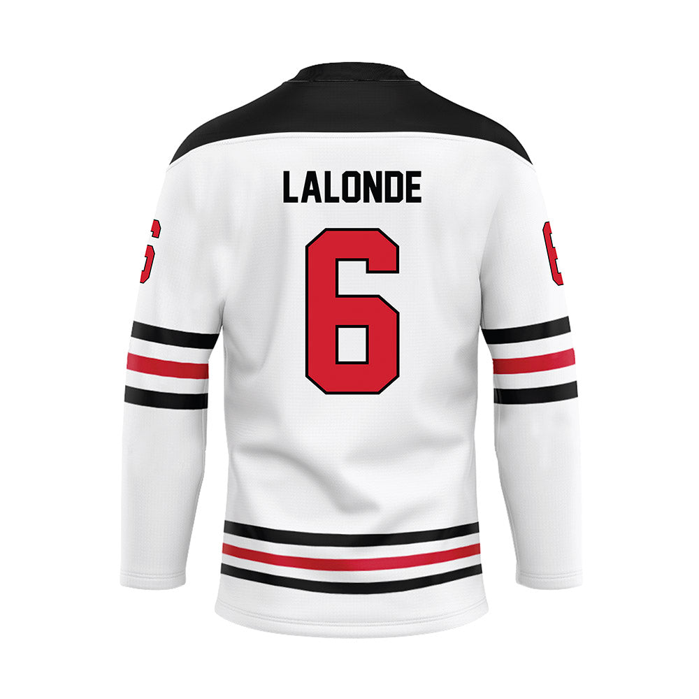 Northeastern - NCAA Women's Ice Hockey : Allie Lalonde - White Hockey Jersey-1