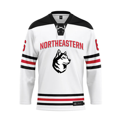 Northeastern - NCAA Women's Ice Hockey : Allie Lalonde - White Hockey Jersey-0