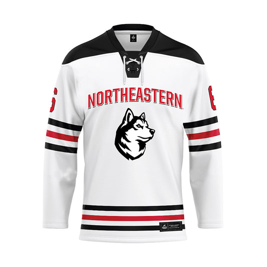 Northeastern - NCAA Women's Ice Hockey : Allie Lalonde - White Hockey Jersey-0
