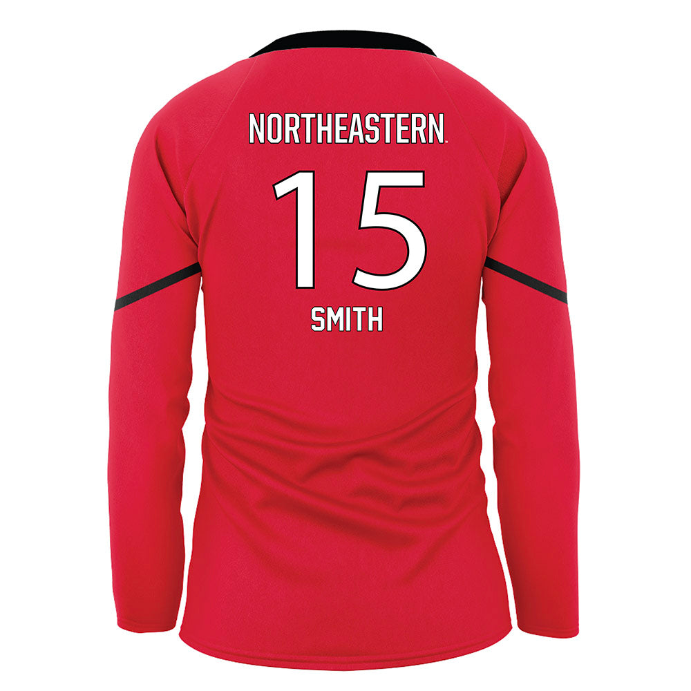 Northeastern - NCAA Women's Volleyball : Brynn Smith - Red Volleyball Jersey-1