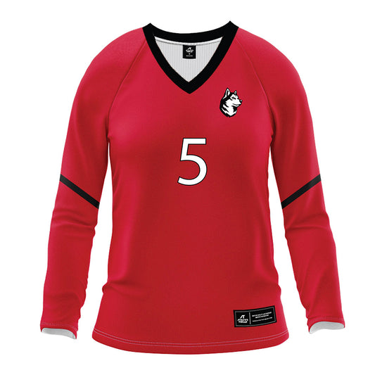 Northeastern - NCAA Women's Volleyball : Reagan Nisbet - Red Volleyball Jersey-0