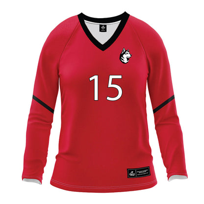 Northeastern - NCAA Women's Volleyball : Brynn Smith - Red Volleyball Jersey-0