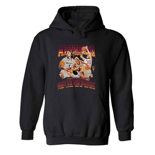 Arizona State - NCAA Women's Basketball : Jalyn Brown - Hooded Sweatshirt-0