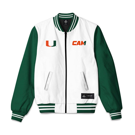 Miami - NCAA Football : Cam Ward - Bomber Jacket-0