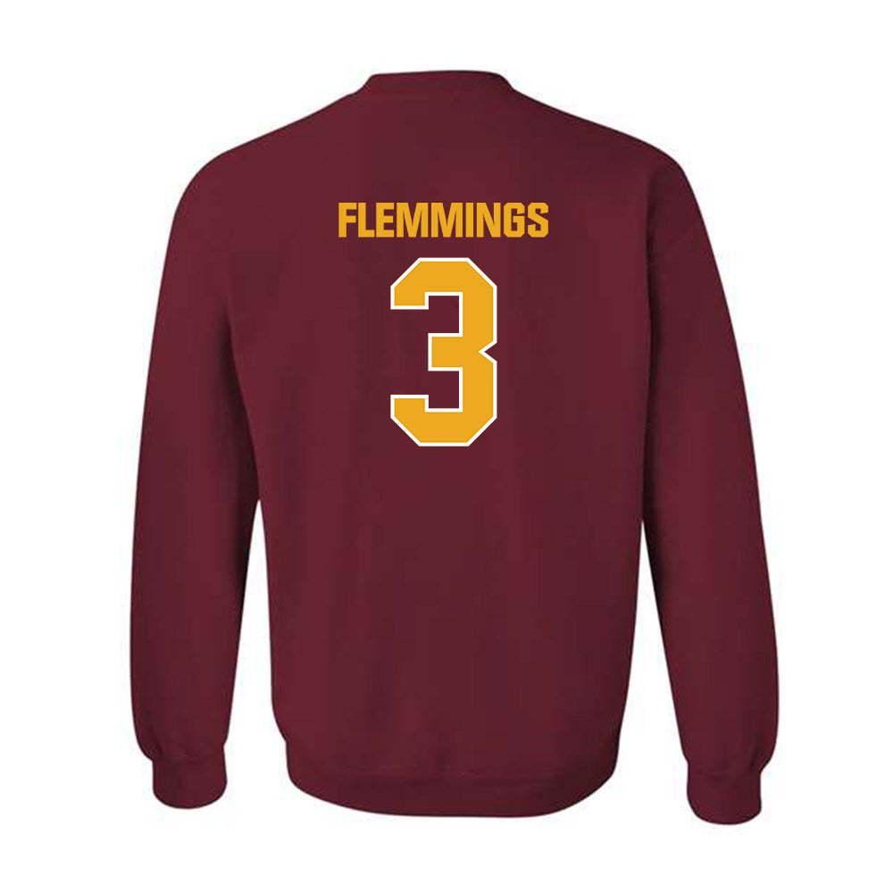 ULM - NCAA Football : Noah Flemmings - Classic Shersey Crewneck Sweatshirt-1