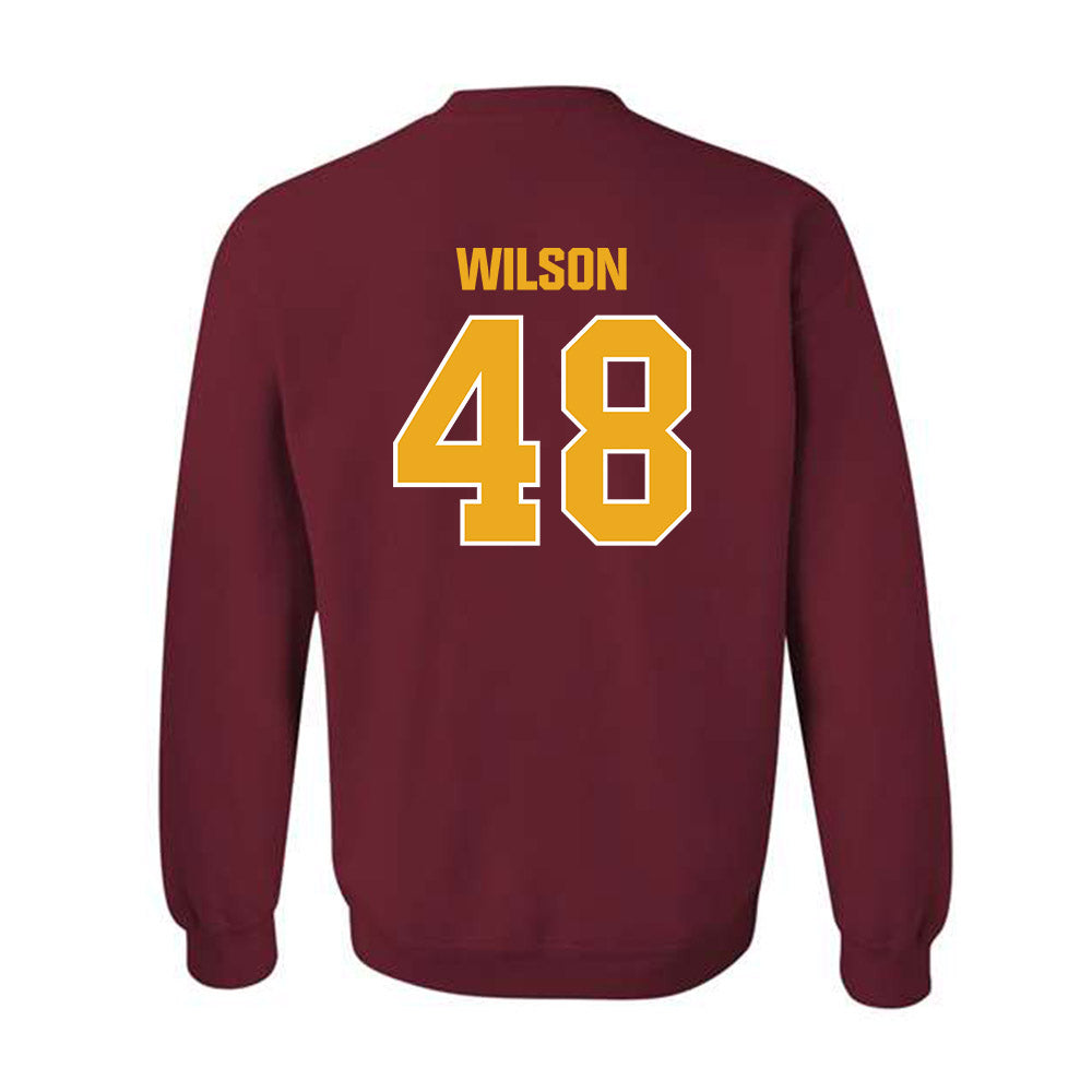 ULM - NCAA Football : Nolan Wilson - Classic Shersey Crewneck Sweatshirt-1