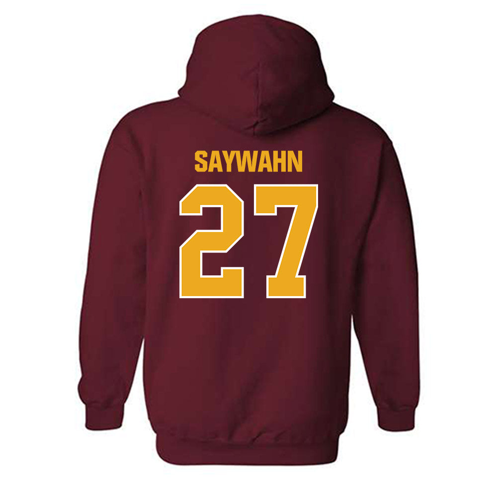 ULM - NCAA Football : Stephen Saywahn - Classic Shersey Hooded Sweatshirt-1