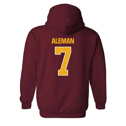 ULM - NCAA Baseball : Angelo Aleman - Classic Shersey Hooded Sweatshirt-1
