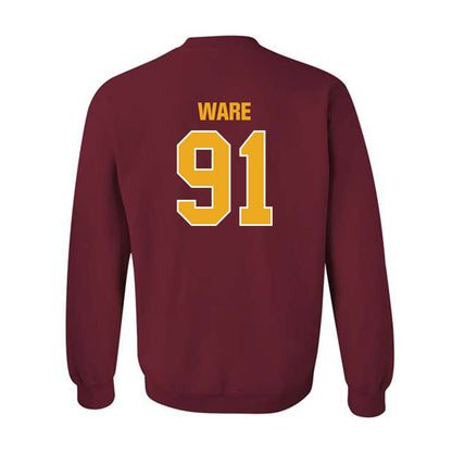 ULM - NCAA Football : Amarion Ware - Classic Shersey Crewneck Sweatshirt-1