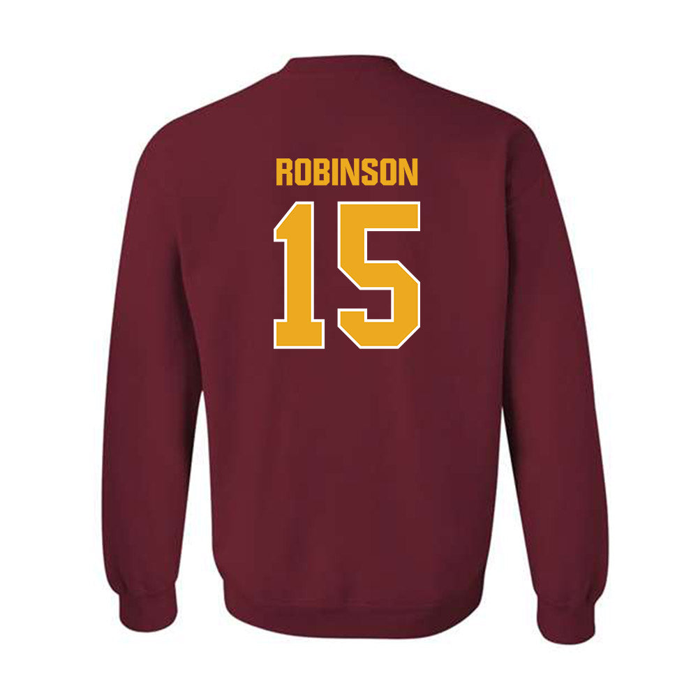 ULM - NCAA Football : Kristopher Robinson - Classic Shersey Crewneck Sweatshirt-1