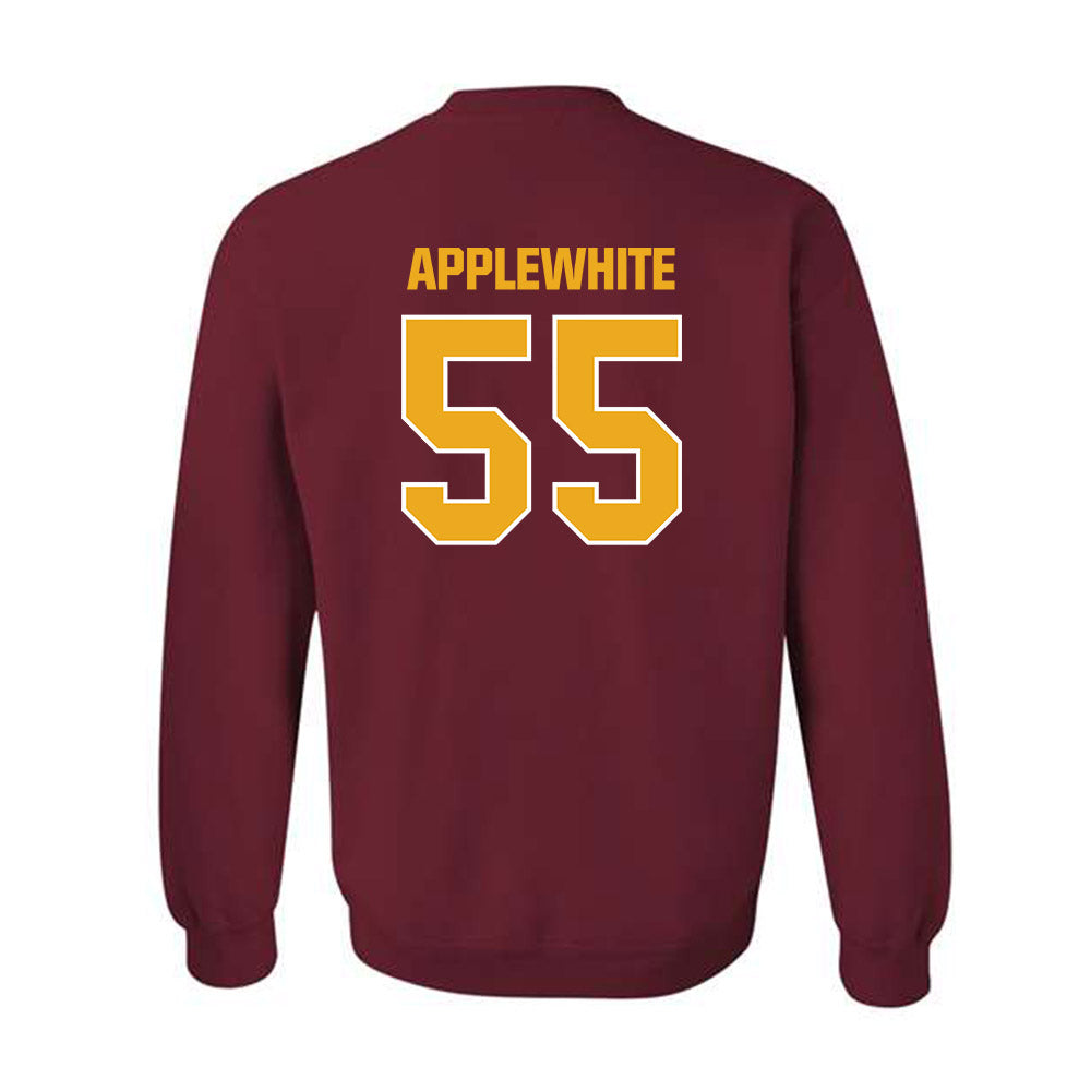 ULM - NCAA Football : David Applewhite - Classic Shersey Crewneck Sweatshirt-1