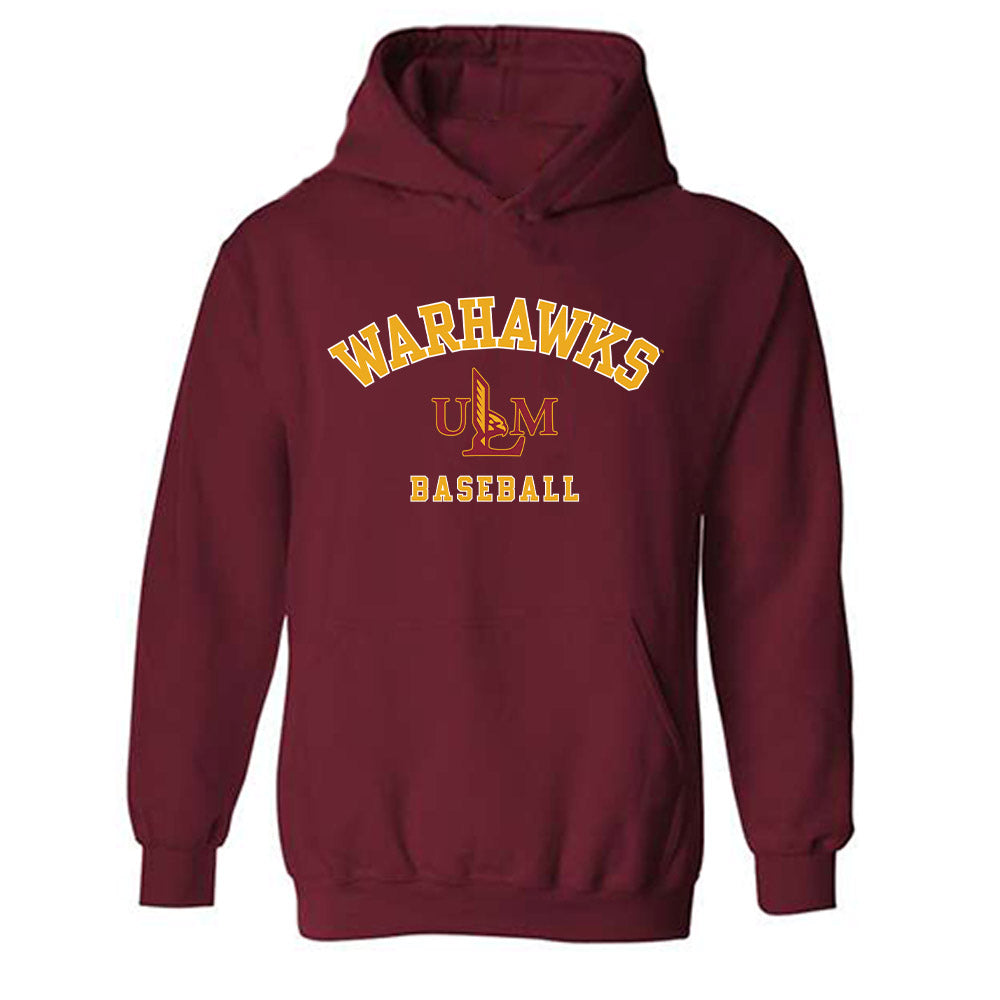 ULM - NCAA Baseball : Major Brignon - Classic Shersey Hooded Sweatshirt-0