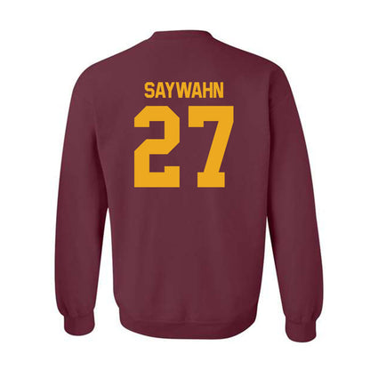 ULM - NCAA Football : Stephen Saywahn - Classic Shersey Crewneck Sweatshirt-1