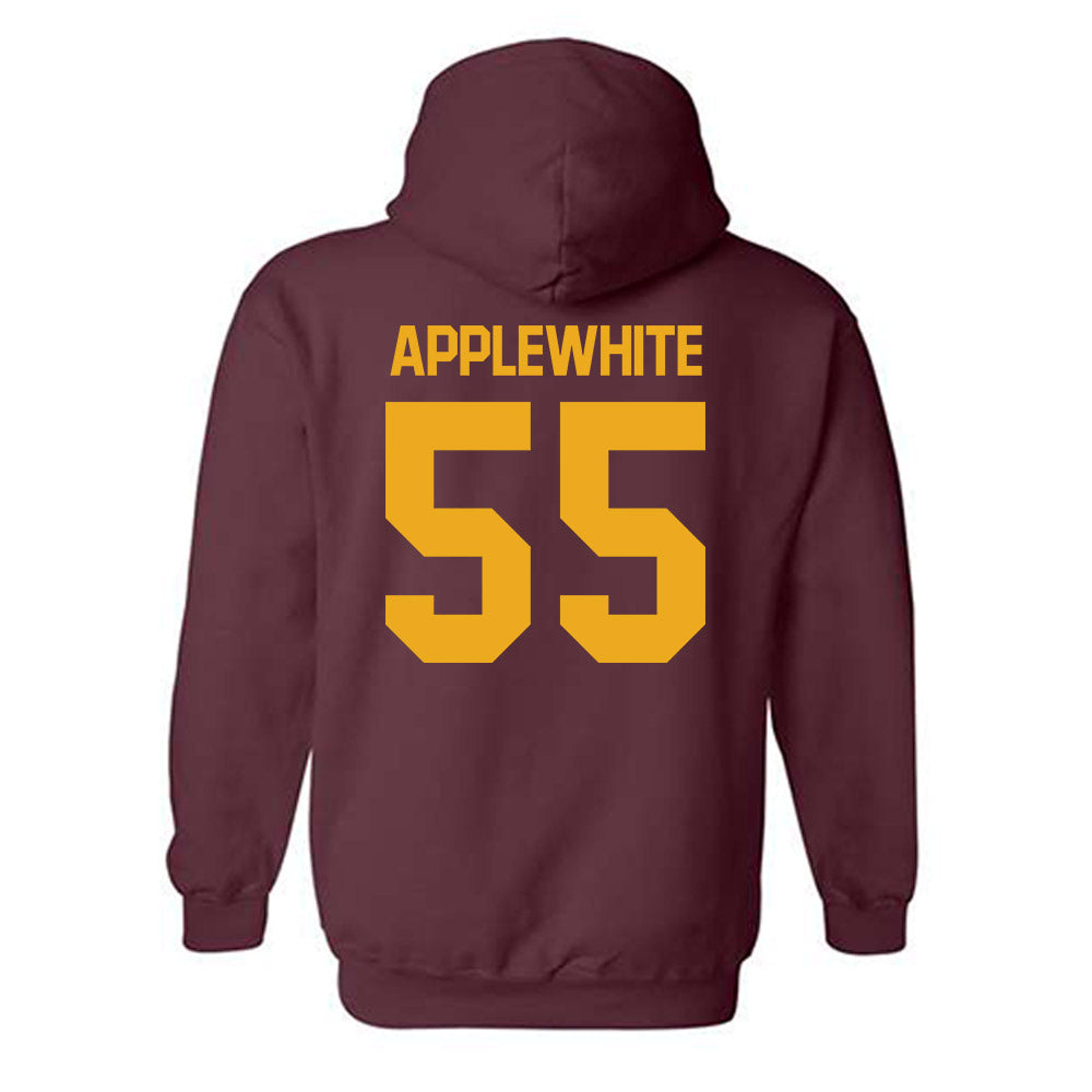 ULM - NCAA Football : David Applewhite - Classic Shersey Hooded Sweatshirt-1