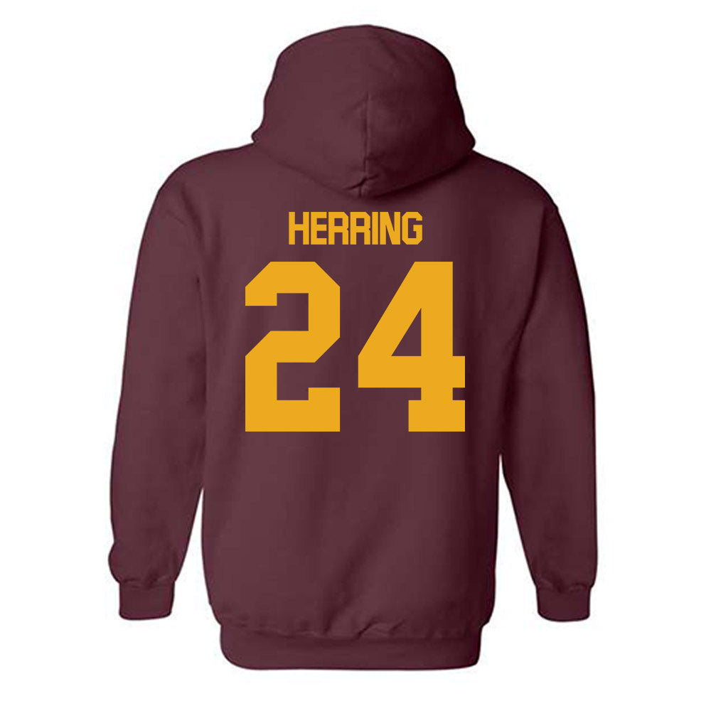 ULM - NCAA Football : Hagen Herring - Classic Shersey Hooded Sweatshirt-1