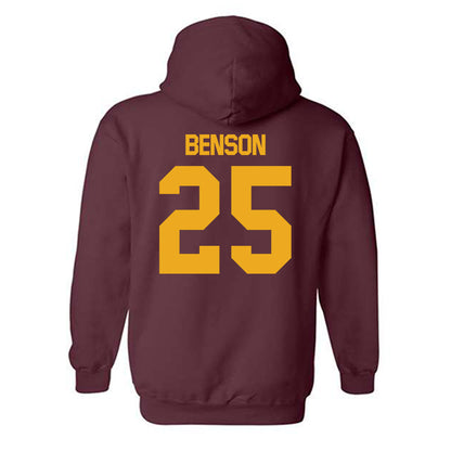 ULM - NCAA Football : Duke Benson - Classic Shersey Hooded Sweatshirt-1