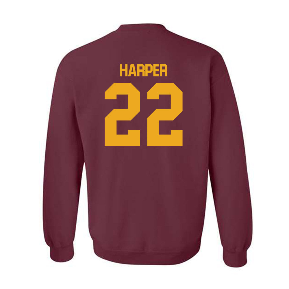 ULM - NCAA Football : Jay Harper - Classic Shersey Crewneck Sweatshirt-1